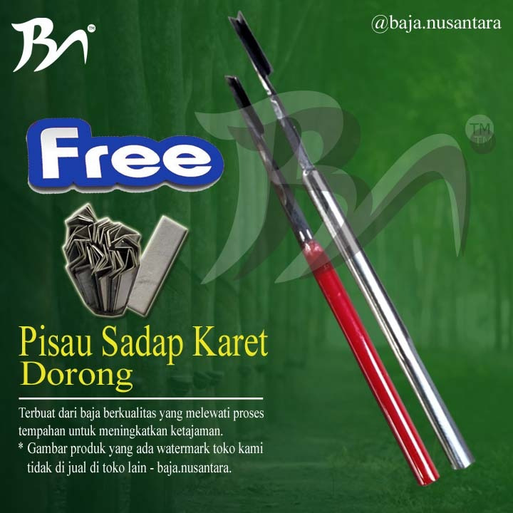 PISAU SADAP KARET DORONG / PAHAT DORONG / PISAU DERES DORONG