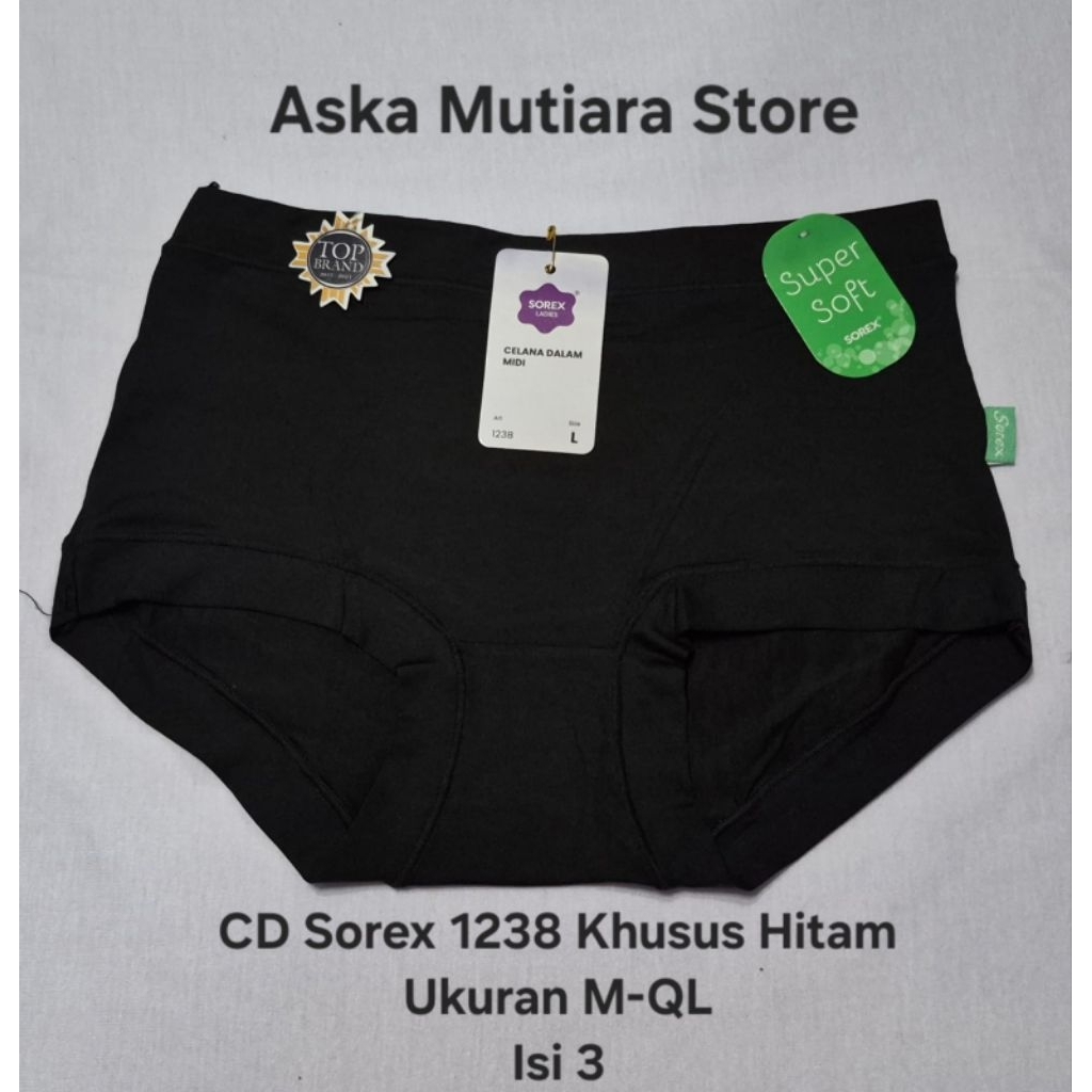 3 PCS/ CD SOREK KHUSUS HITAM KODE 1238