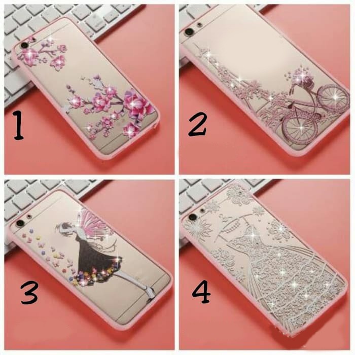 Fuze Flower Diamond Case Vivo V7 V7 Plus V15 V15 Pro V17 V17 Pro V19 V23 V23E