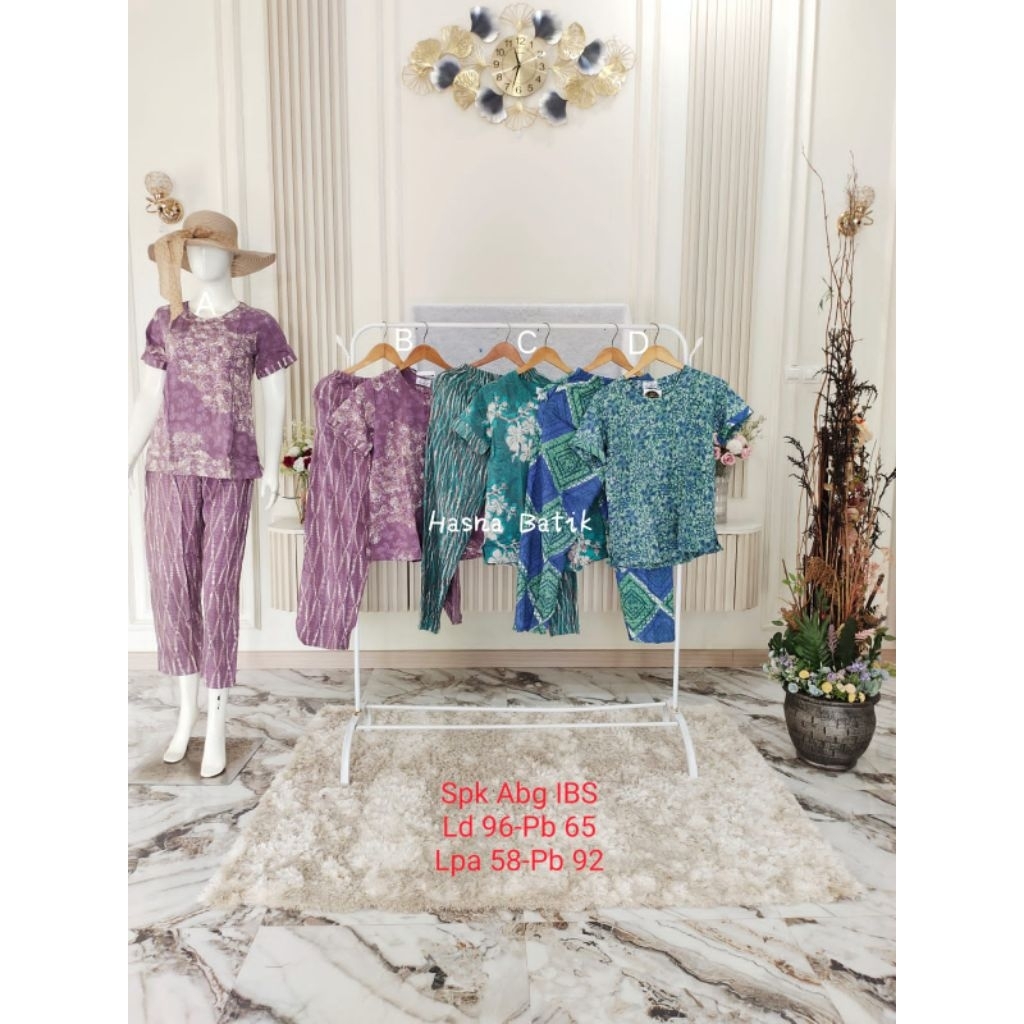 Setelan Celana Luza (Spk. Abg IBS) Batik Pekalongan