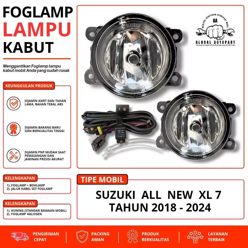 Fog Lamp Lampu Kabut Suzuki XL 7 XL-7 Tahun 2018-2024 Valeo Foglamp Suzuki XL 7
