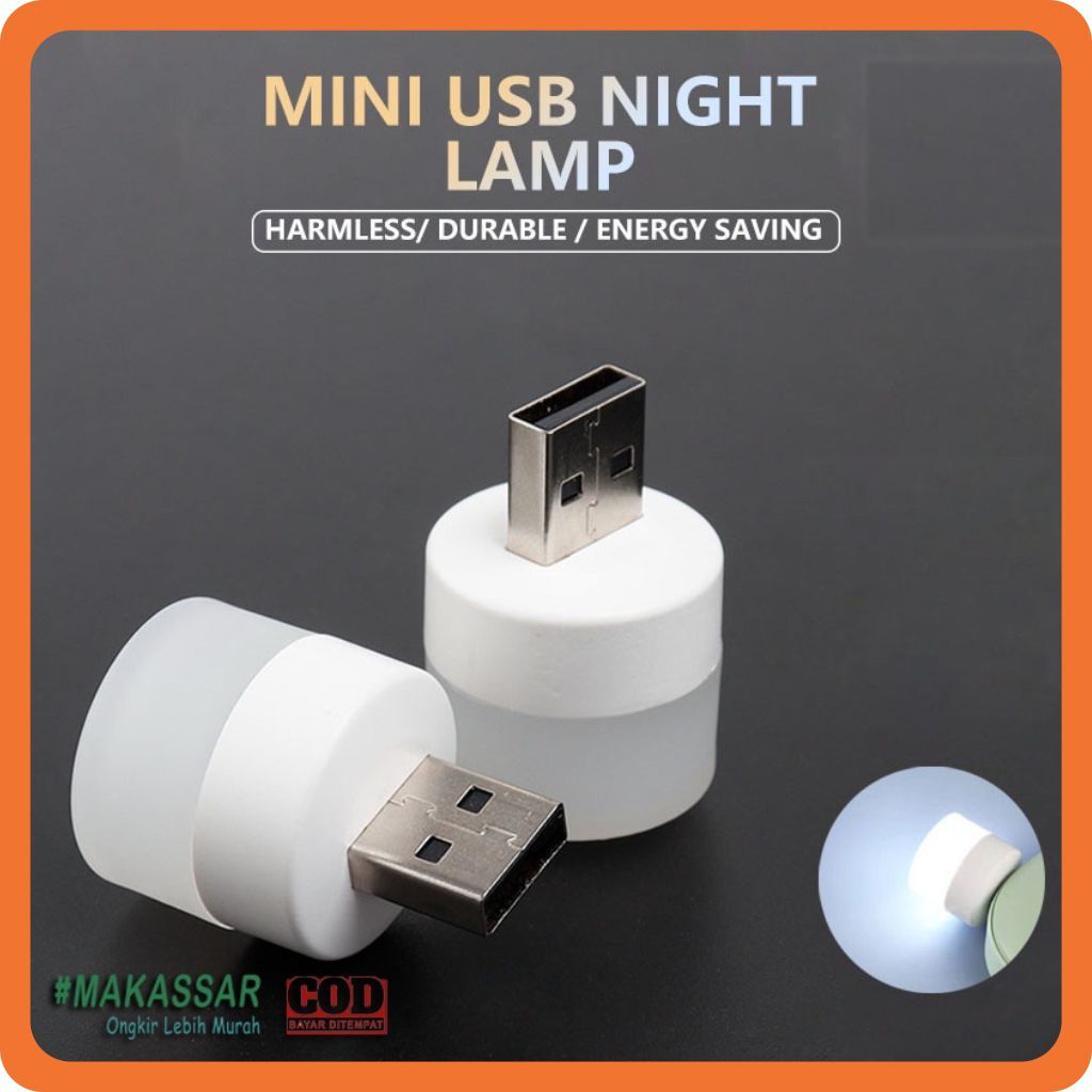 Lampu LED Mini Usb Lampu Tidur Usb Mini Lampu Emergensi Led Portable Usb