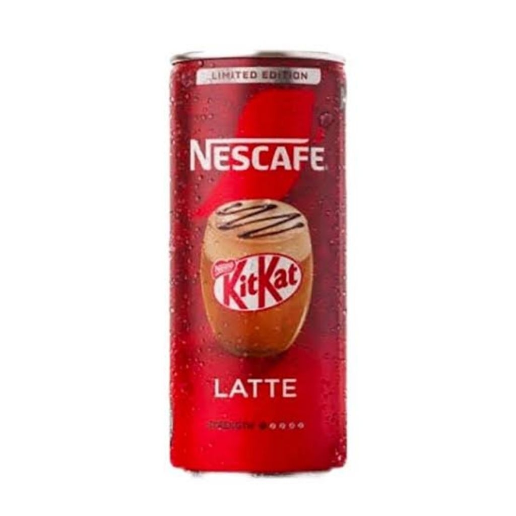 Nescafe kitkat latte kaleng 220ml - nescafe kopi kaleng - nescafe kaleng
