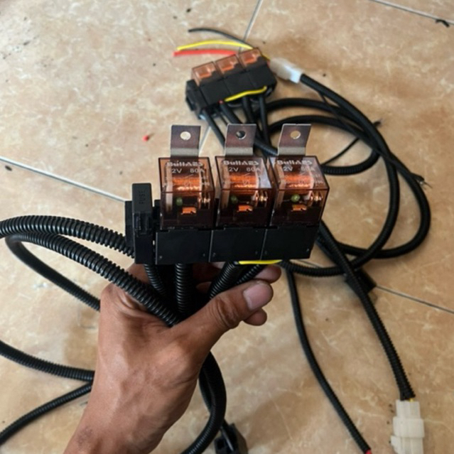 kabel set relay brio mobilio HRV old all new buat projector biled headlamp