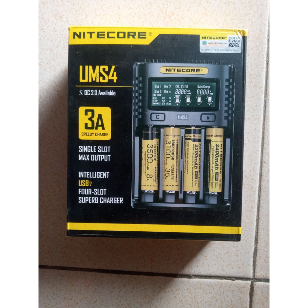 Nitecore charge Ums4 bekas