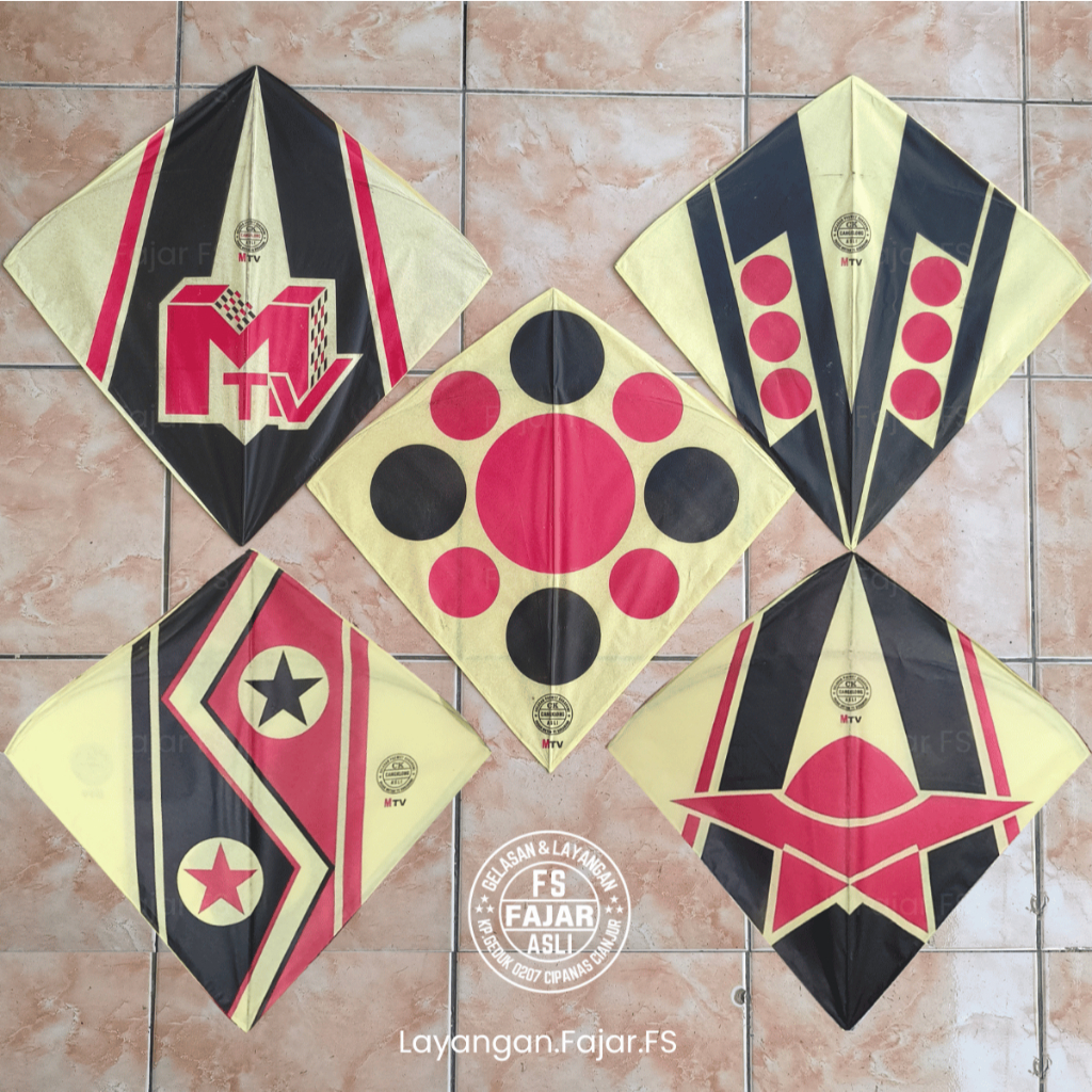 Layangan (CK) Cangklong MTV Sukabumi ukuran 58 (isi 25, 50 dan 100 pcs) FREE PACKING PLASTIK+DUS