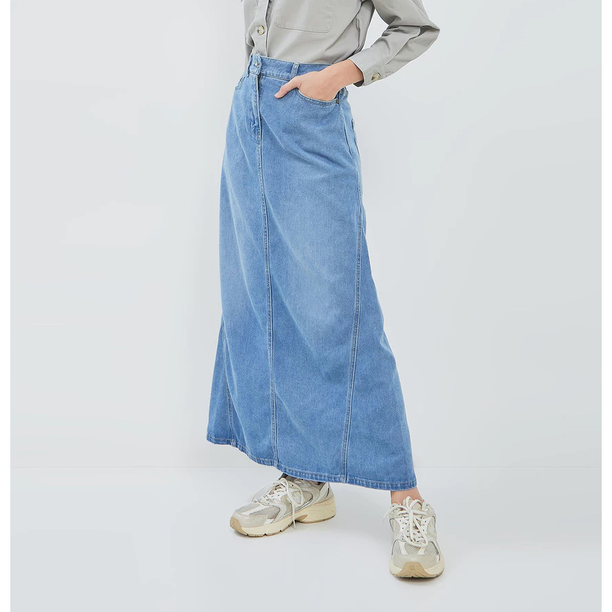 (Preloved) Geela Maxi Denim Skirt