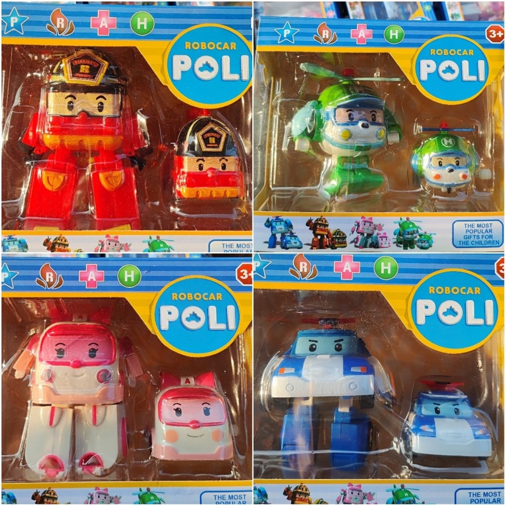 Mainan Anak Figure Robocar Poli Roy Action Pack Space
