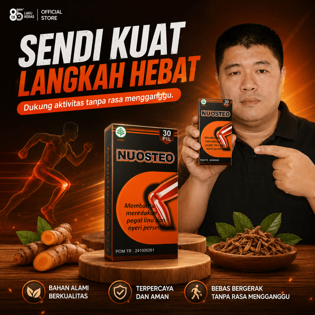 Kapsul Oba Nyeri Sendi Nuosteo Original Suplemen Herbal Tulang Pegal Linu Kapsul Nuosteo BPOM 100%