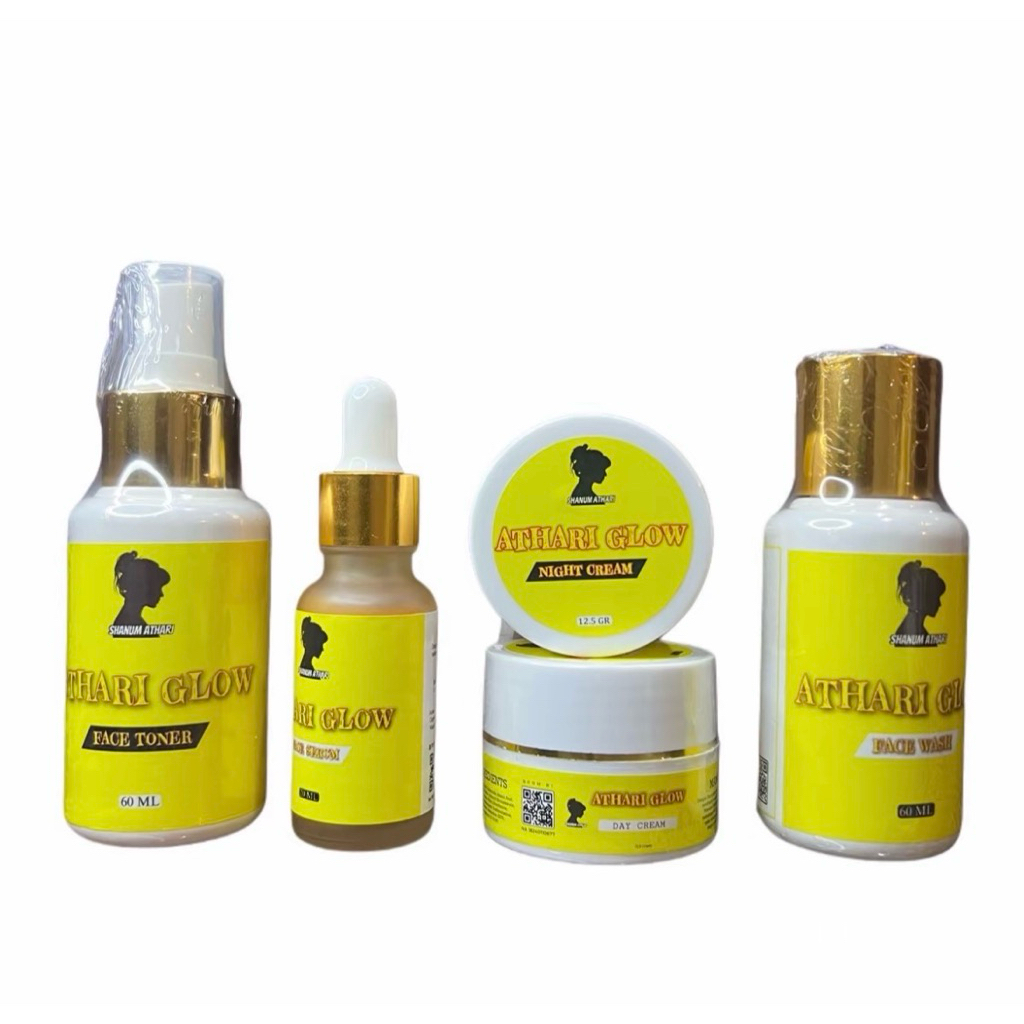 ATHARI GLOW PAKET SKINCARE UNTUK SEMUA JENIS KULIT HALAL DAN SUDA BPOM LENKAP DENGAN SERUM NRL KEMAS