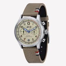 AV-4054-01 FLYBOY LAFAYETTE - Aviator Chronograph Men's Watch