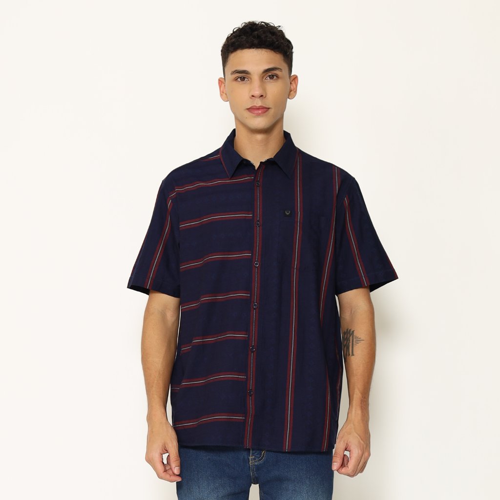 Planet Surf Clothing Kemeja Lengan Pendek Pria Lones Planet Surf
