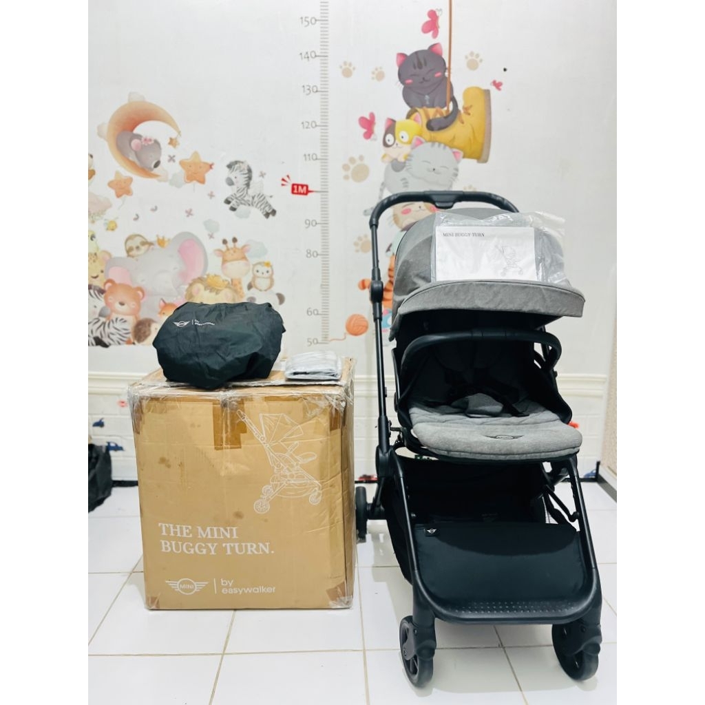stroller easy walker mini buggy turn soho grey preloved