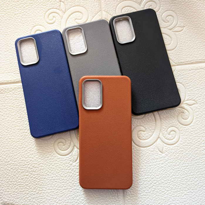 SAMSUNG A51 SOFT CASE BEN LEATHER MOTIF KULIT JERUK