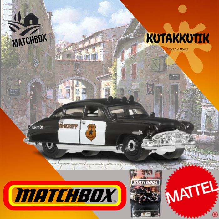 Matchbox Mobil Polisi Klasik Sedan 51 Hudson Hornet 52 Hudson Hornet