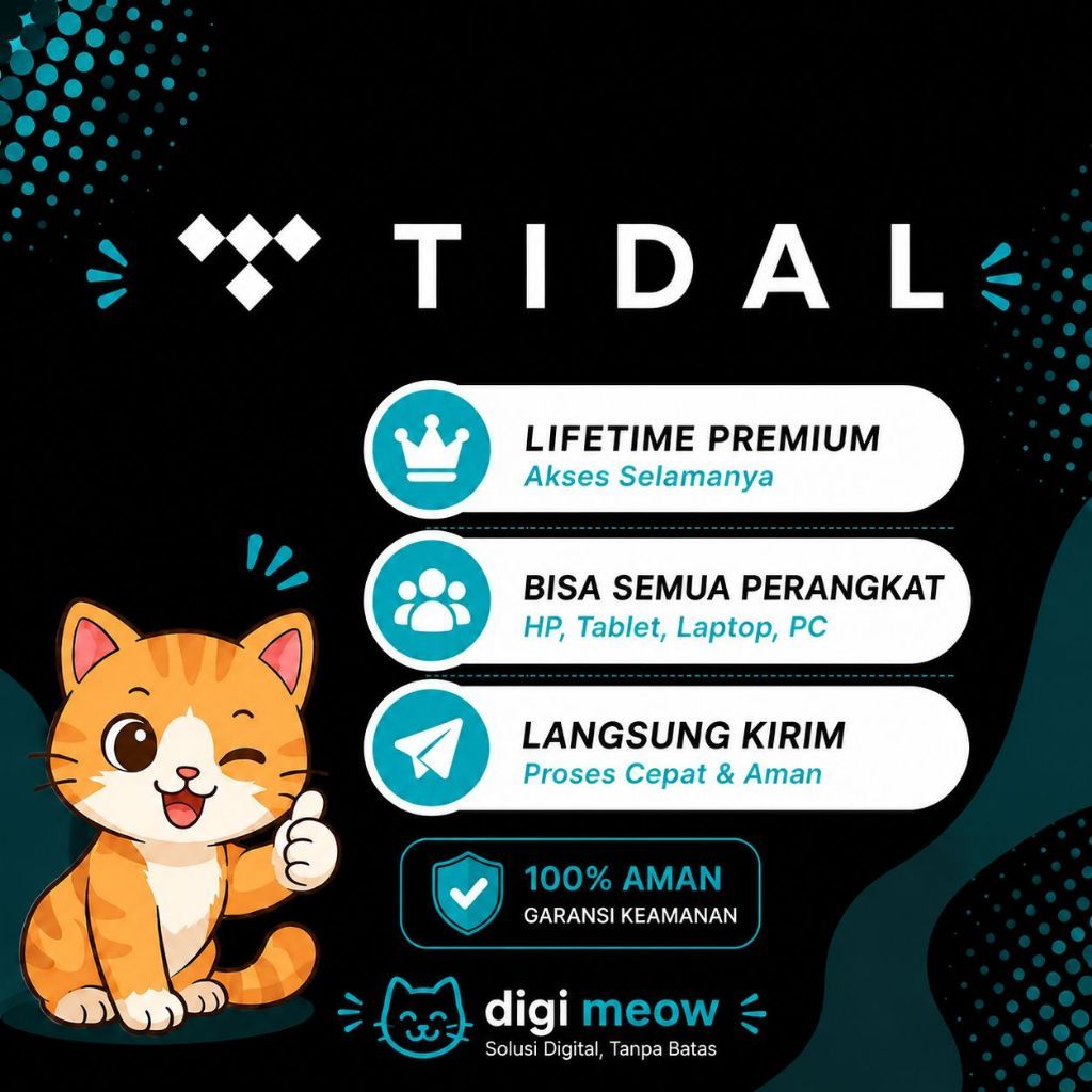 LIFETIME TIDAL HIFI PLUS MASTER PREMIUM ACCOUNT TERBAIK DAN MURAH