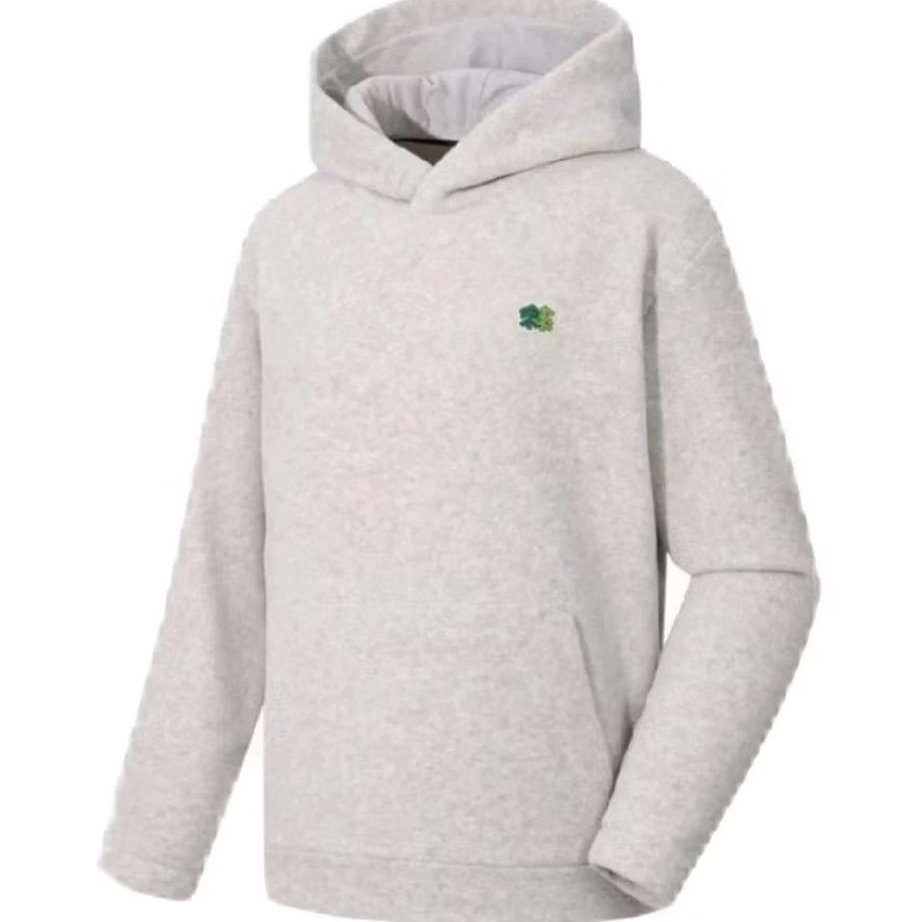SWEATER HOODIE PRIA/WANITA KOLON SPORT MICROFLEECE LOGO RETRO HOODIE MISTY
