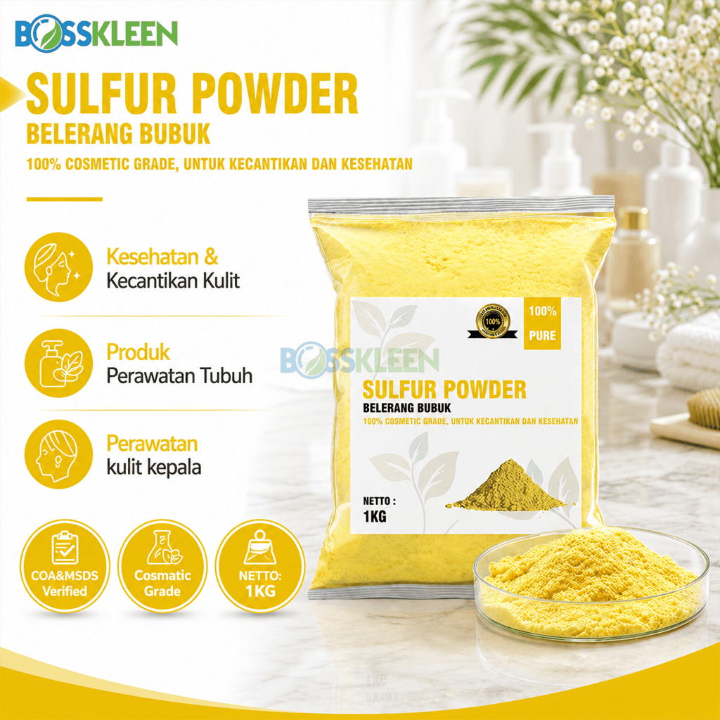 Belerang Bubuk / Sulfur Powder / Belerang Sulfur  BUBUK KASAR 1KG 1 KG