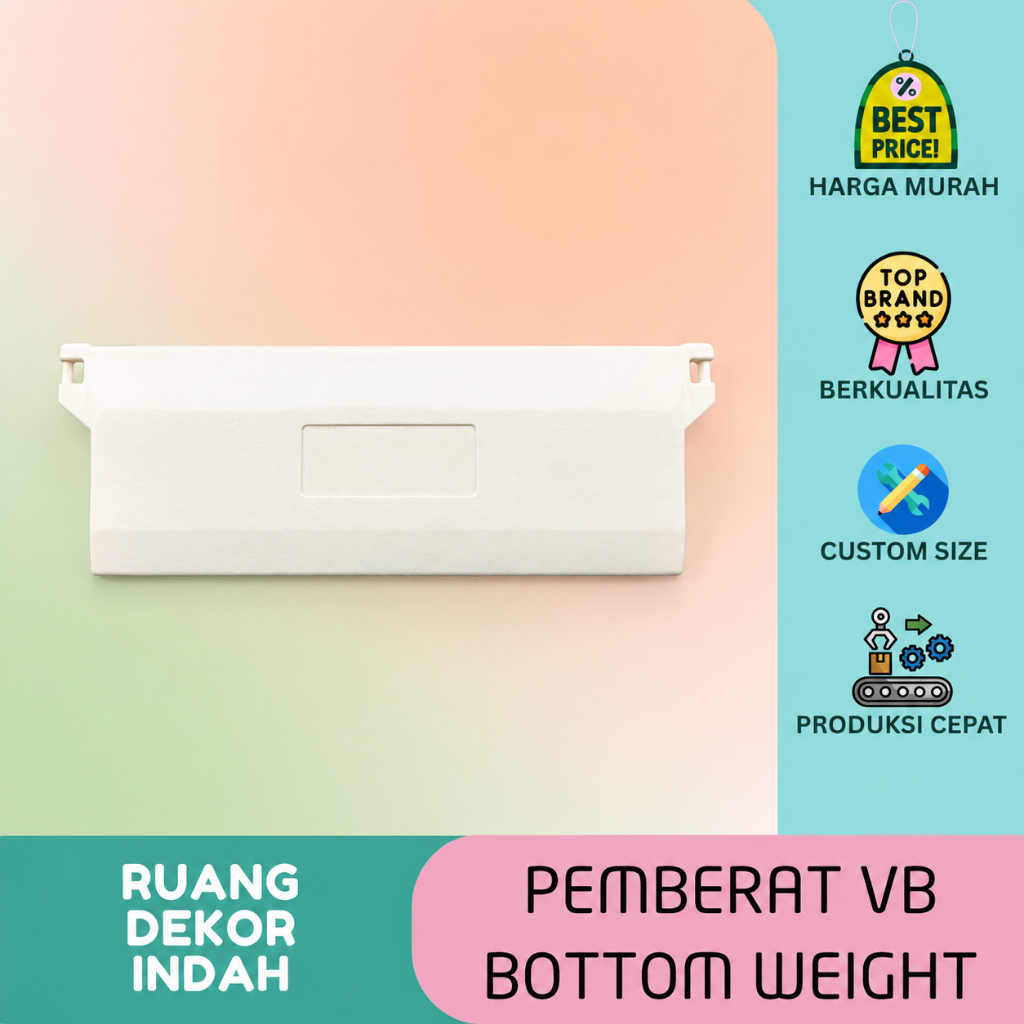 Pemberat Vertical Blind / Bottom Weight / Asesoris Vertical Blind Merk Sharp Point