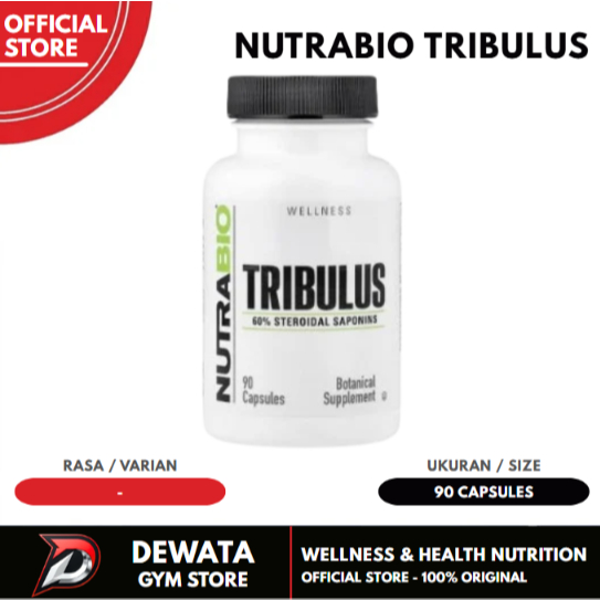 NUTRABIO TRIBULUS Terrestris 500 Mg 90 Kapsul Meningkatkan Kadar Testosteron
