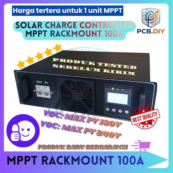 MPPT rating 100a 100 amper rack mount mppt solar charging 100A Casing MPPT Lokal