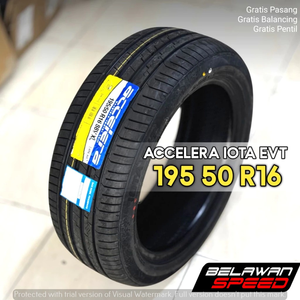 SPAYLATER 0% BAN MOBIL TUBLES RING 16 MERK ACCELERA IOTA EVT 195 50 R16 TOYOTA VIOS NEW SIENTA JAZZ 