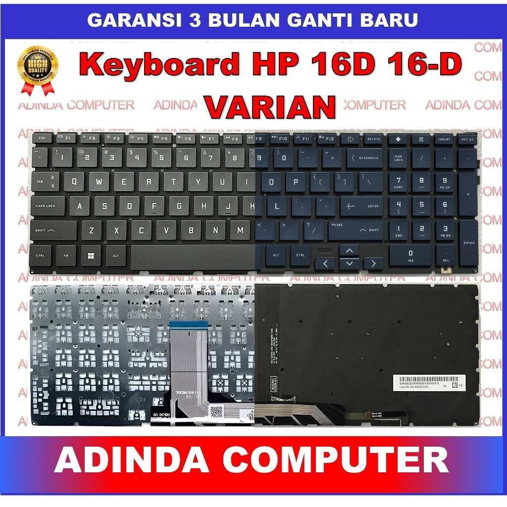 Keyboard HP Victus 16D 16-D 16-S0076NR 16-S0095AX  16-R0073CL 16-R1005NS 16-D0179TX Backlight