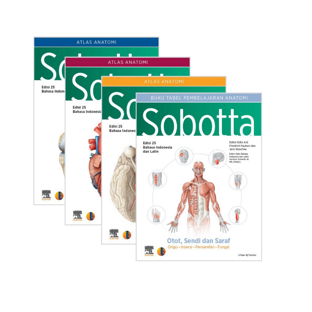 sobotta/atlas anatomi sobotta/buku kedokteran/edisi 25