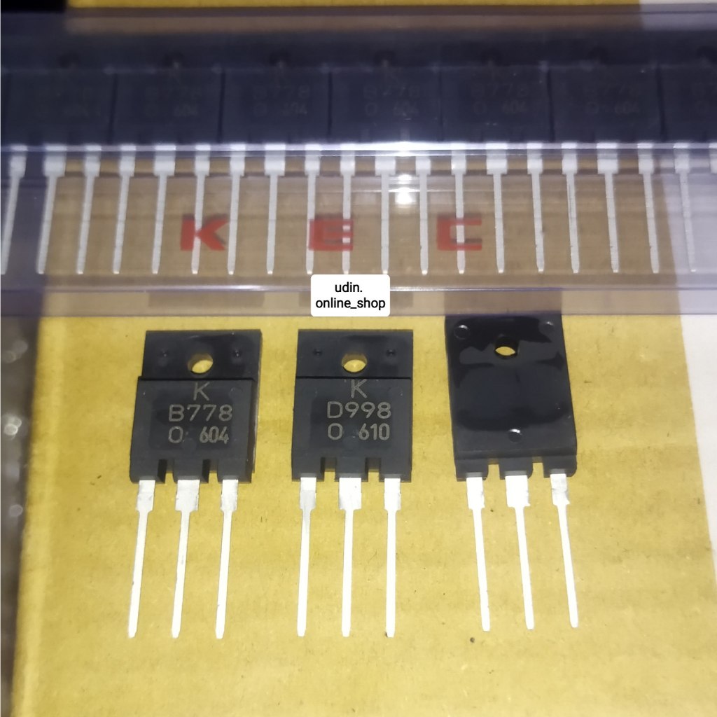 [1set] Transistor B778 Dan D998 KEC ORIGINAL Untuk Audio Mobil B 778 D 998 K