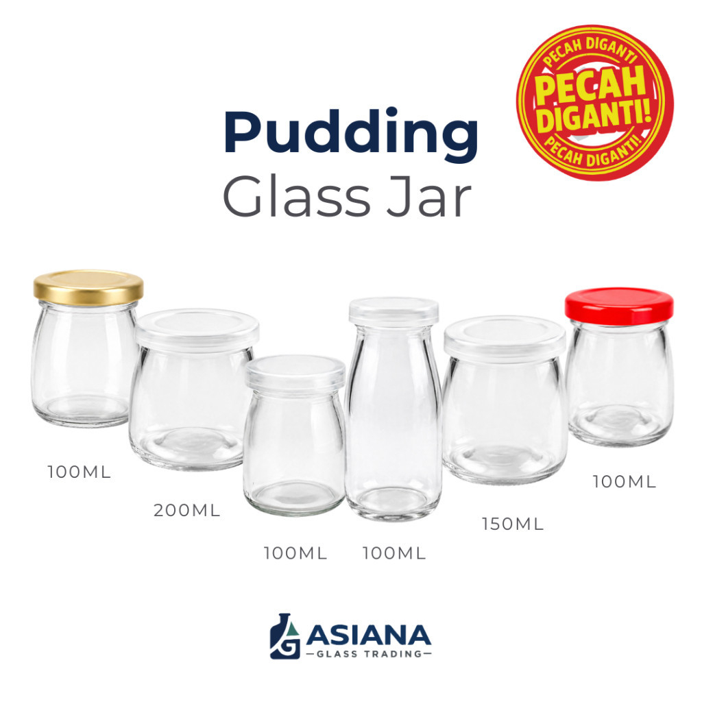 Pudding Glass Jar / Jar Kaca Puding 100ml, 150m, 200ml
