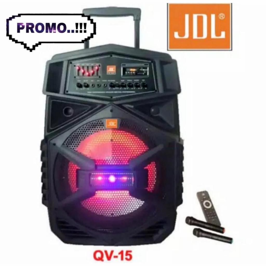 Speaker Portable Wireless JDL QV-15 Bluetooth 15 inch QV15