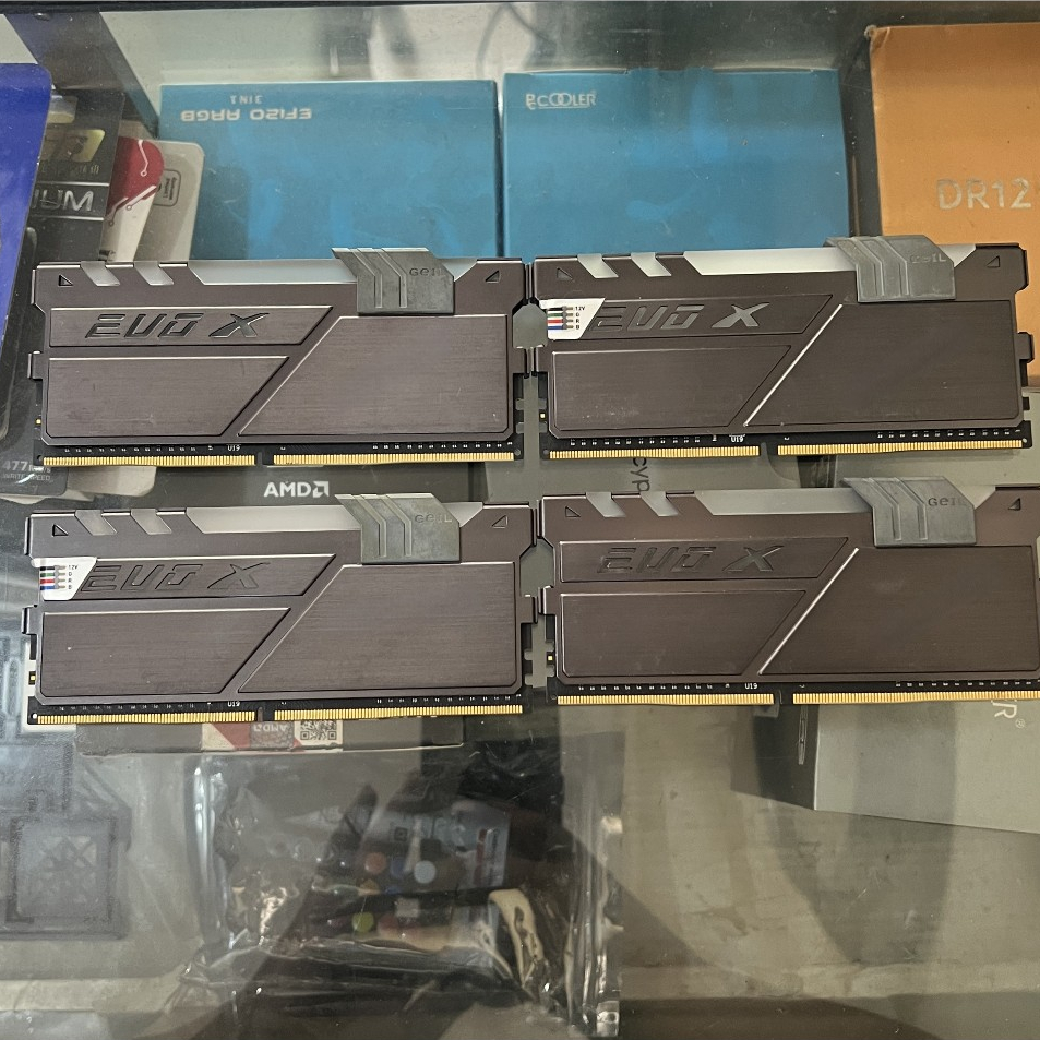 Ram DDR4 Geil EVO X 16GB (4x4GB) 2400Mhz bisa running stabil di 2666Mhz