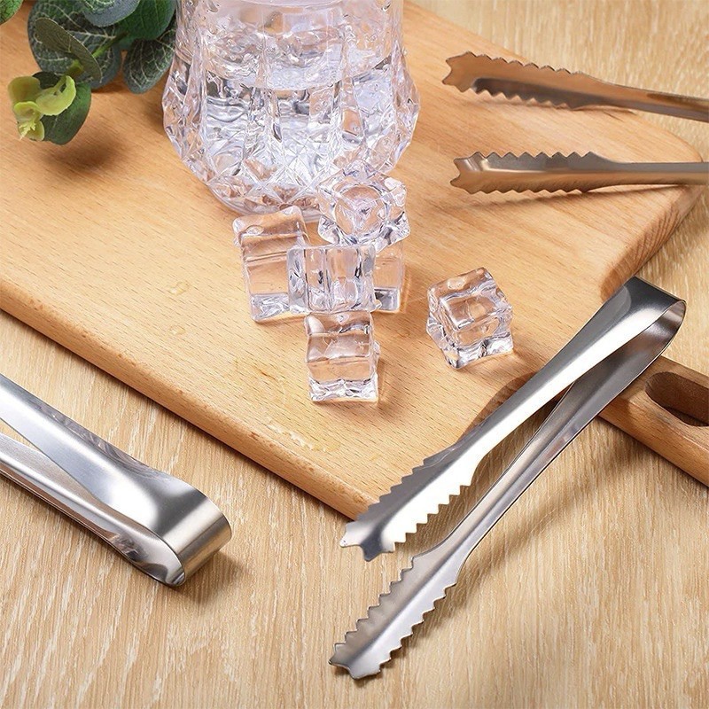 Capitan Es Batu Stainless Steel / Penjepit Mini Es Batu Kue Stainless Steel / Capitan Mini Es Batu