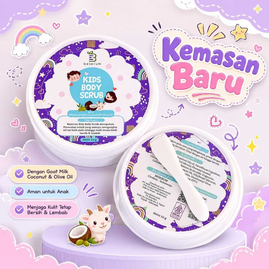 BESERUM | Kids Body Scrub | Lulur Badan Anak