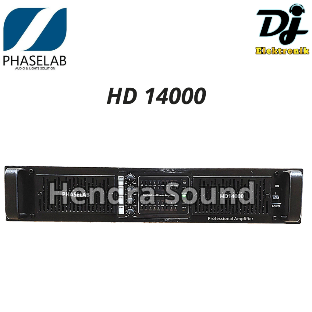 Power Amplifier Phaselab / Phase Lab HD 14000 / HD14000 - 4 Channel