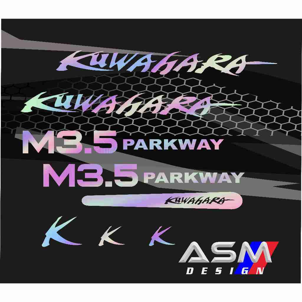 cutting stiker kuwahara m3.5 parkway