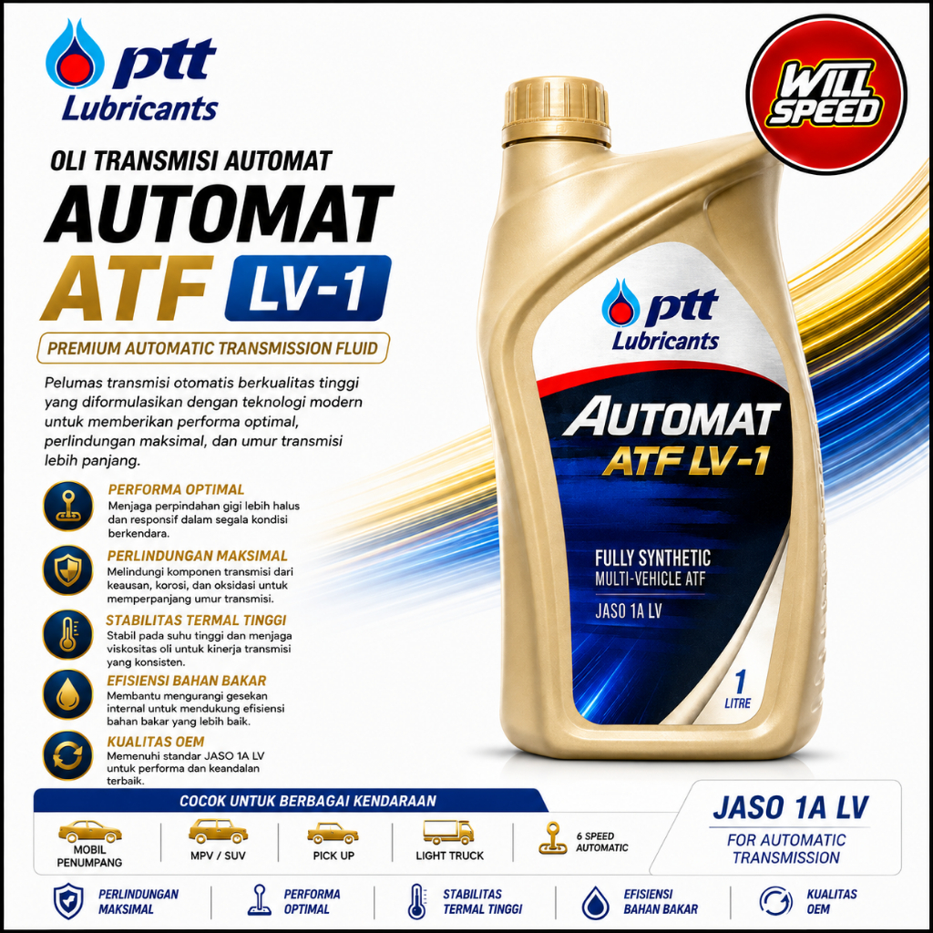 OLI PTT TRANSMISI ATF OLI MATIC PTT ATF LV-1