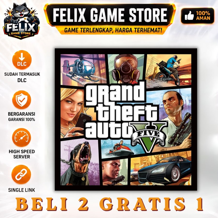 GRAND THEFT AUTO V - GTA 5 - GAME PC - GAME LAPTOP - LINK DOWNLOAD