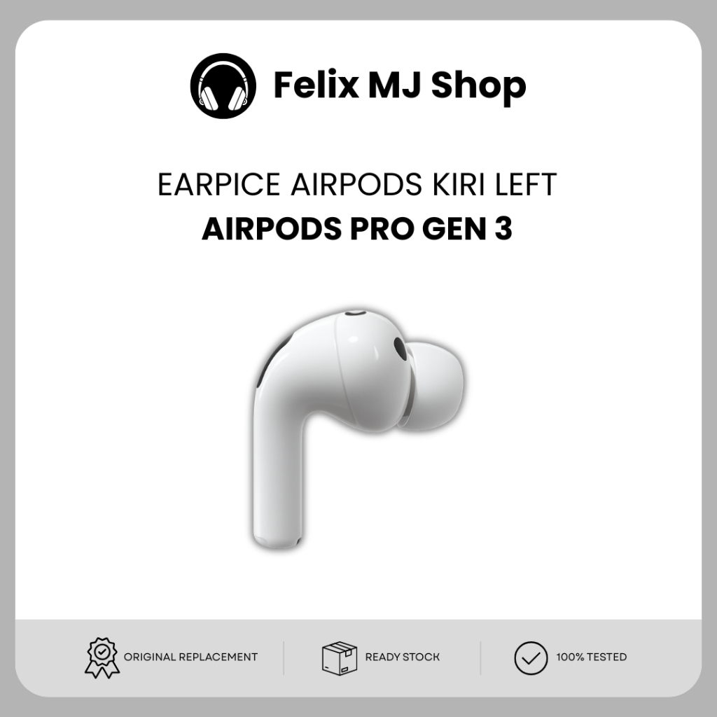 Earpiece AirPods Pro Gen 3 Left Kiri Original (Copotan Resmi)