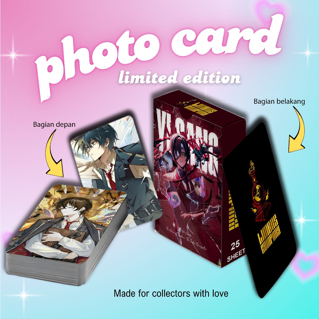 [ 2 Sisi ] Photocard Set Terbaru Yi Shang Limbus Comnpany premium 25 pcs with box
