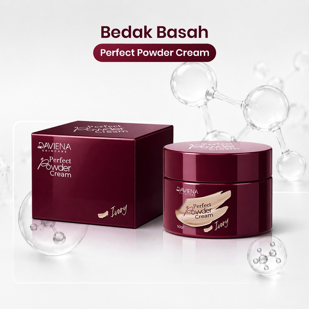 BEDAK BASAH  Perfect Powder Cream 10ml ( 1PCS ) - DAVIENA SKINCARE