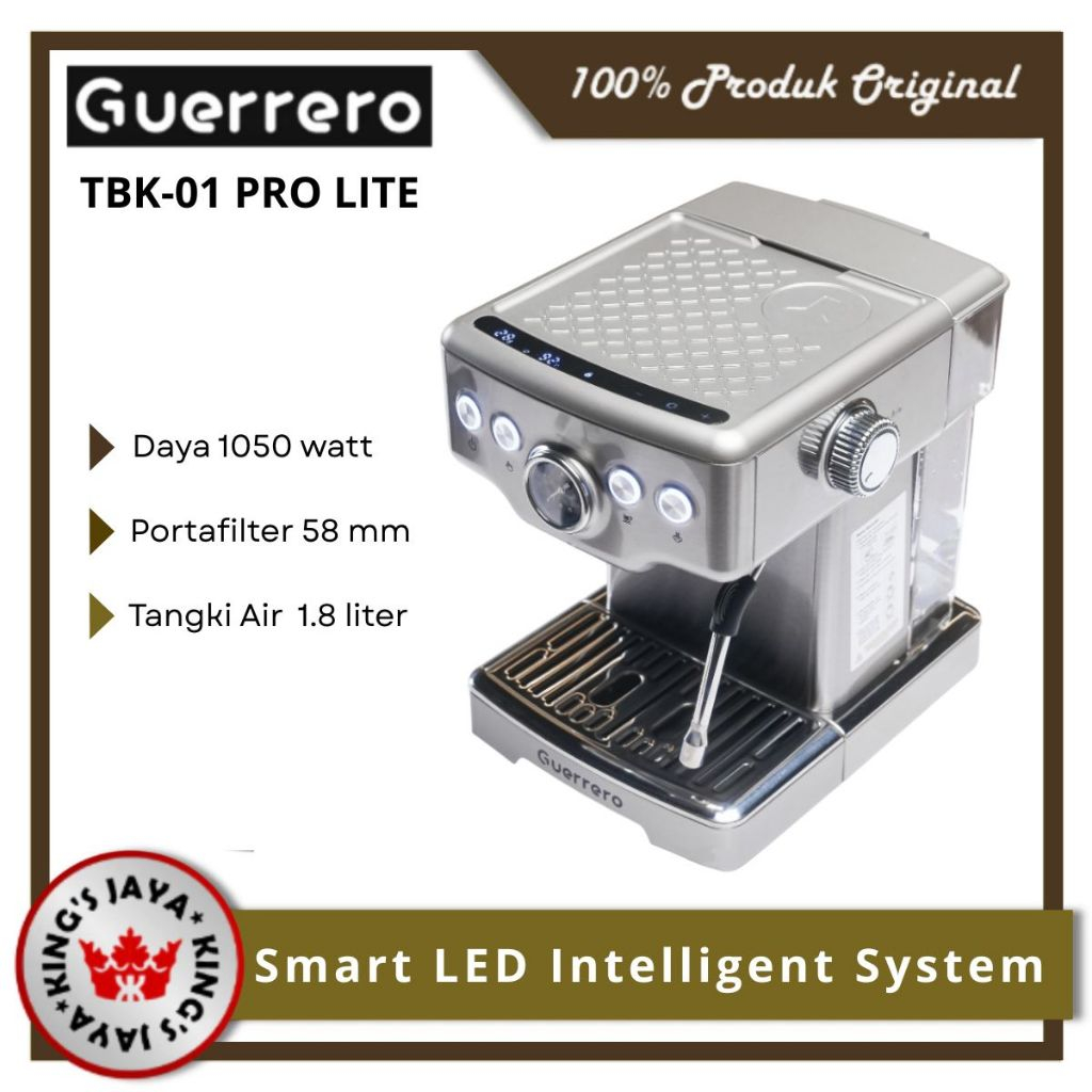 MESIN KOPI ESPRESSO - ESPRESSO MACHINE GUERRERO TBK01 PRO LITE DIGITAL PANEL / TBK-01 PRO LITE 18 BA