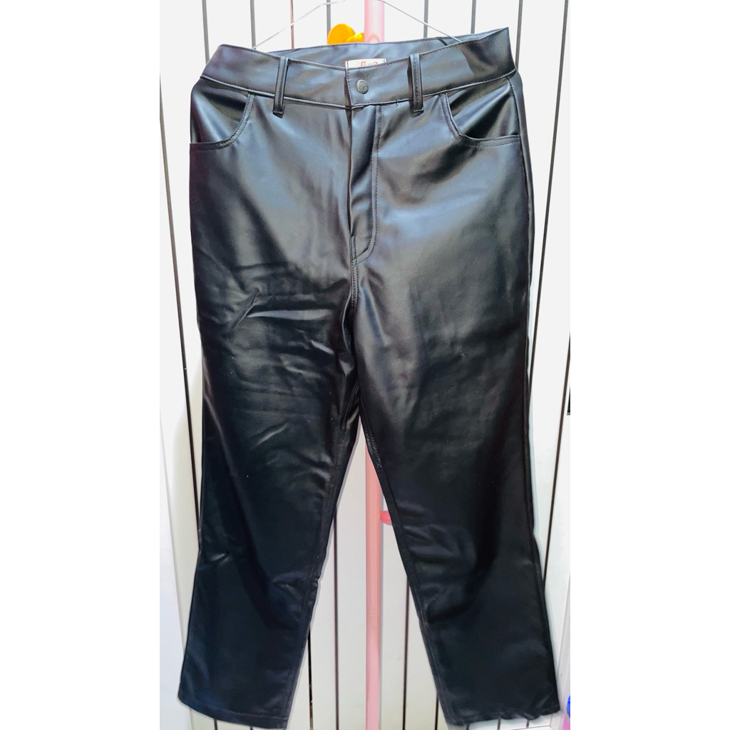 Preloved Celana jeans/pu leather/jogger