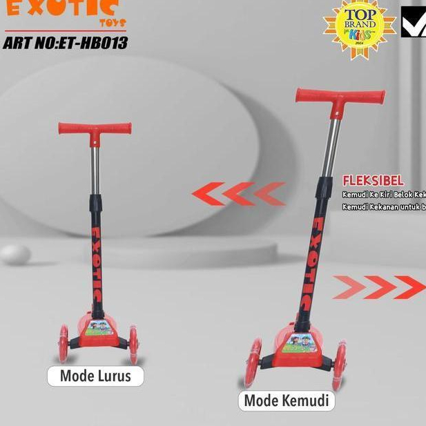 Exotic Scooter Roda Tiga ET-HB013 / Scooter Anak Roda Tiga Bisa Lipat ET-HB013