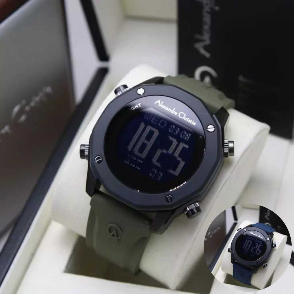 Jam Tangan Pria Alexandre Christie AC 9372 / AC 9377 Digital Original