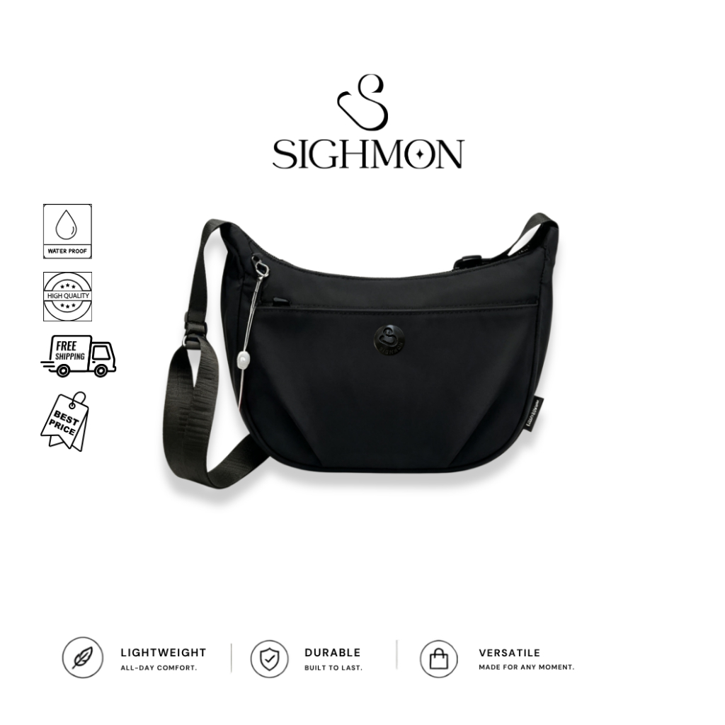 [KEYKO] SIGHMON - Tas Selempang Bulan Medium Casual Crossbody Bag, Shoulder Bag