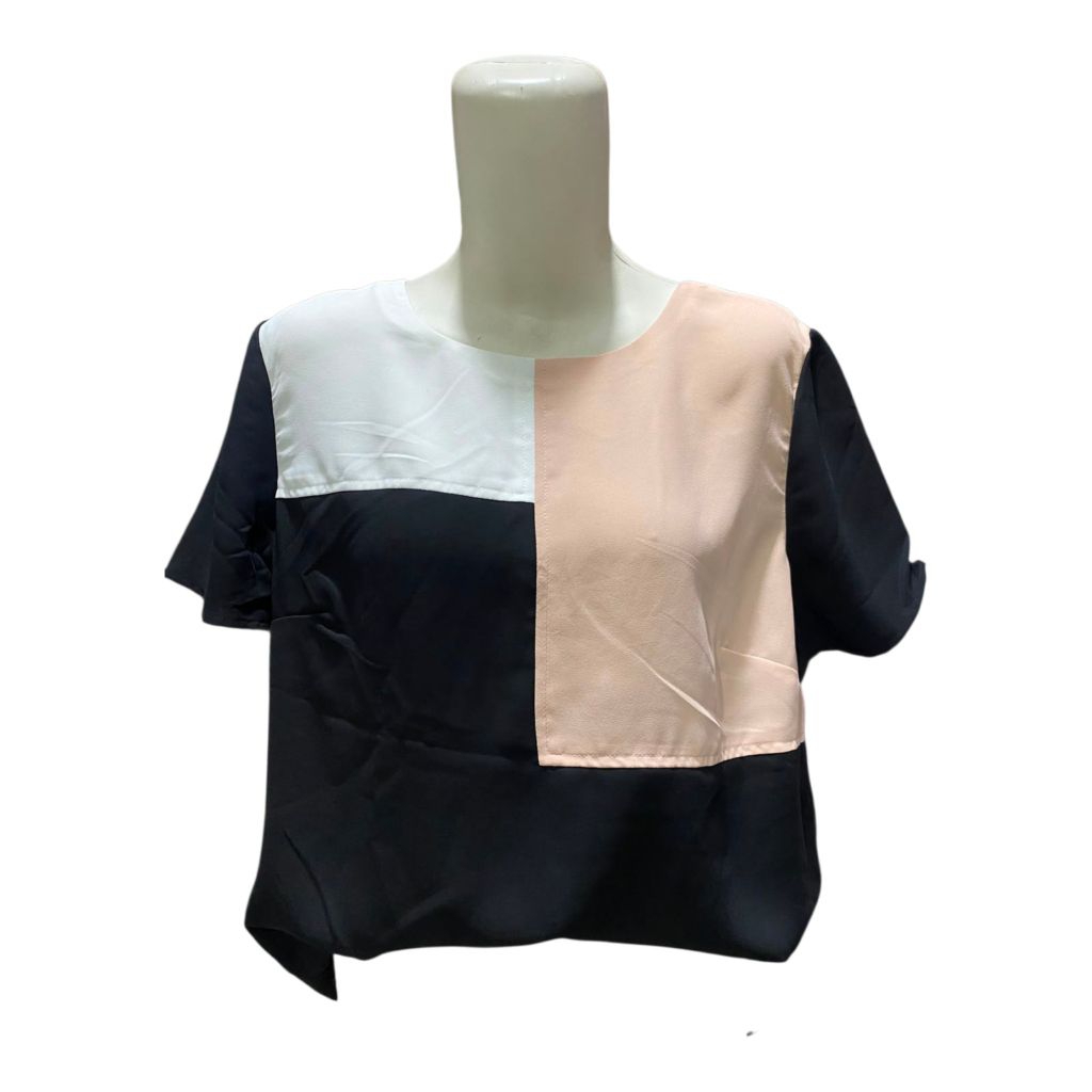 Crop Top Wanita Velicia Rib Hitam - Nyaman Dipakai