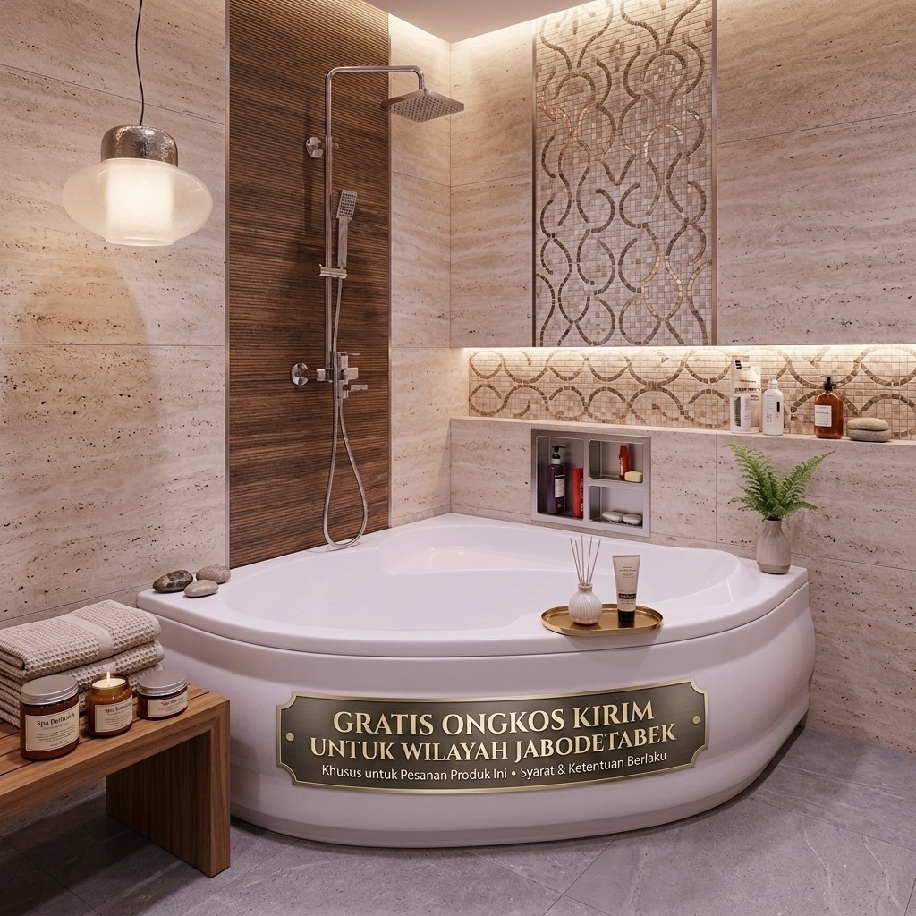 Bathtub Sudut Stella Corner Marble Bath Tub Corner Jacuzzi