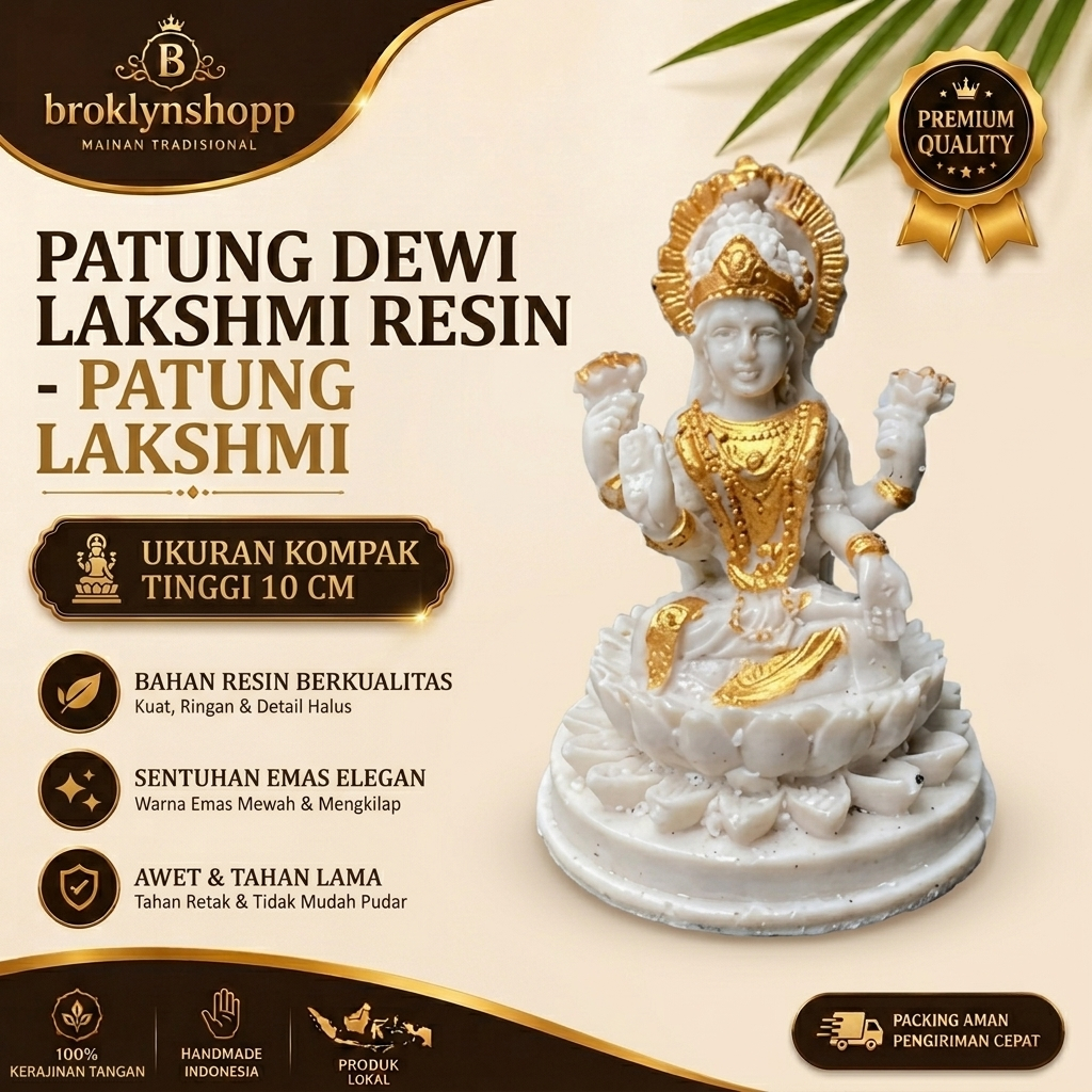 Patung Dewi Lakshmi Resin - Patung Lakshmi - Patung Laksmi - Patung Dewi Laksmi - Patung Dewi Sri - 