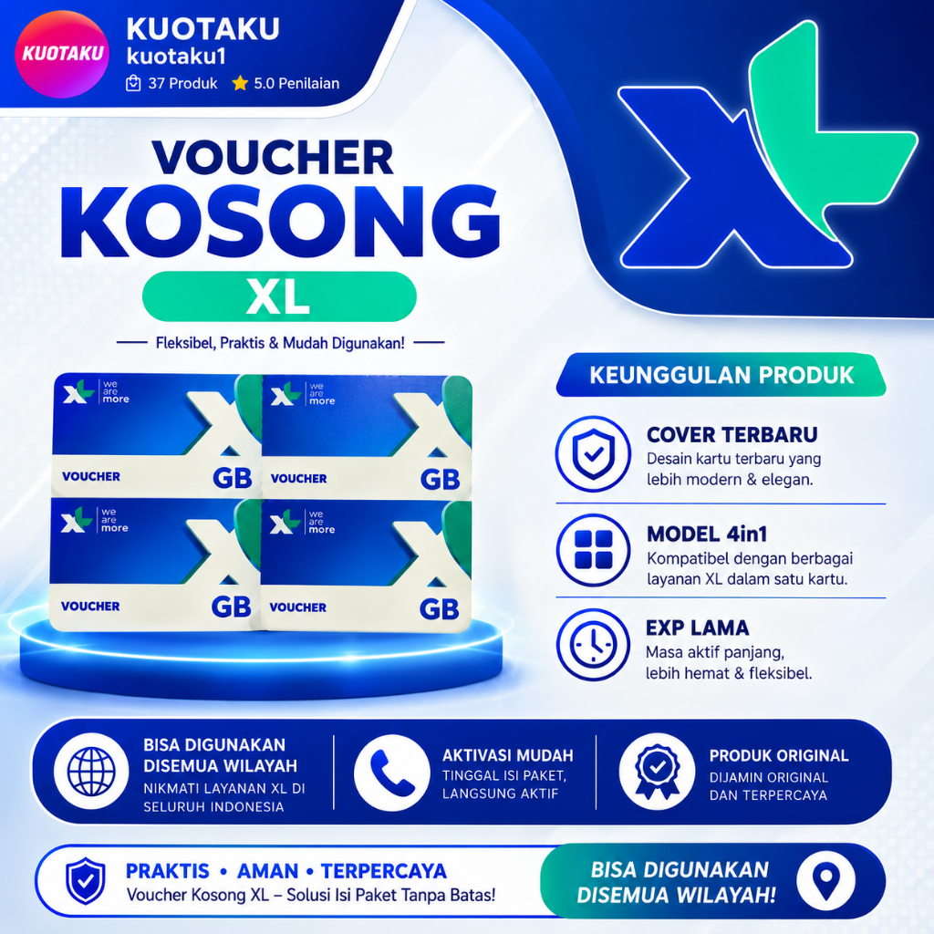 VOUCHER KOSONG XL - BAHAN INJECT
